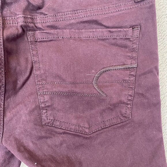 American Eagle Outfitters Womens Jeans Size 0 Skinny Jeggings Stretch Purple - Picture 12 of 15